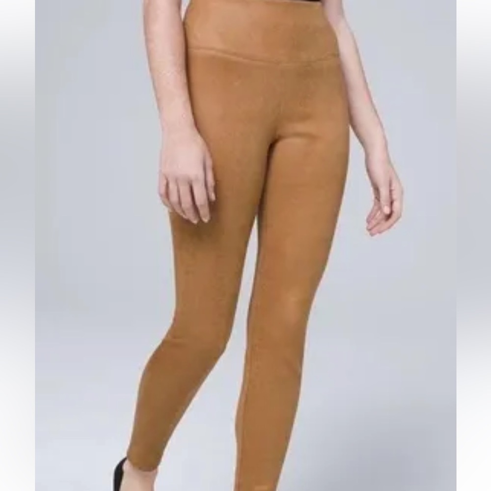 WHBM Runway Legging Faux Suede Snake